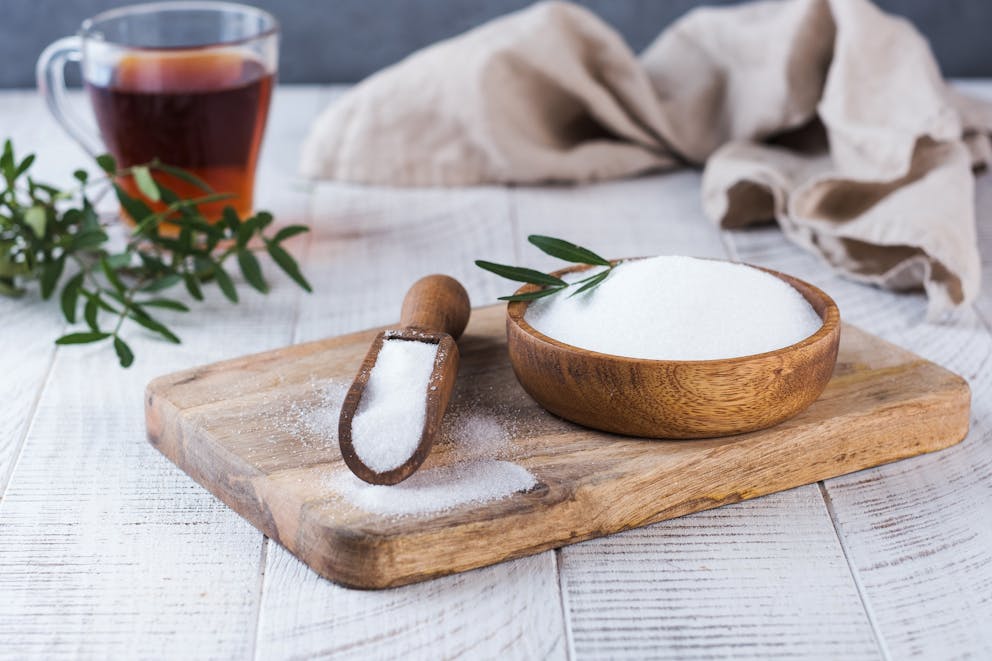 Erythritol in a bowl