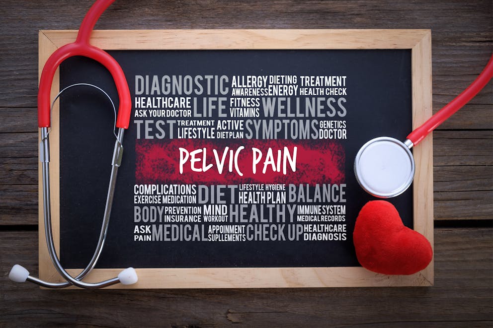 pelvic pain chalkboard