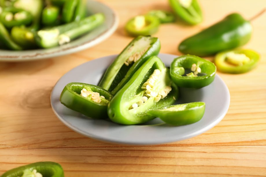 Green jalapeno peppers