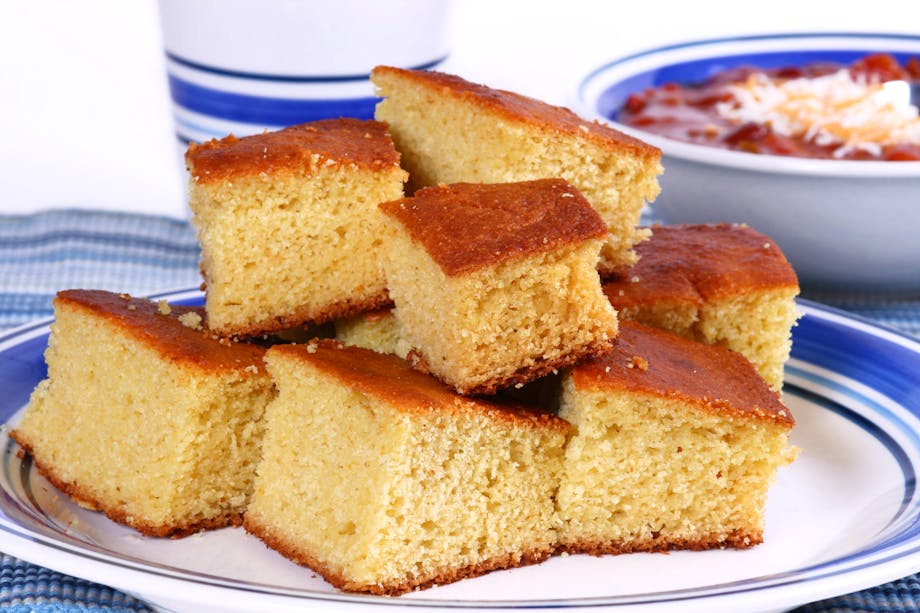 Stack of cornbread