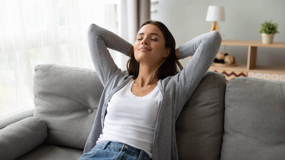 Young woman having a relaxing break