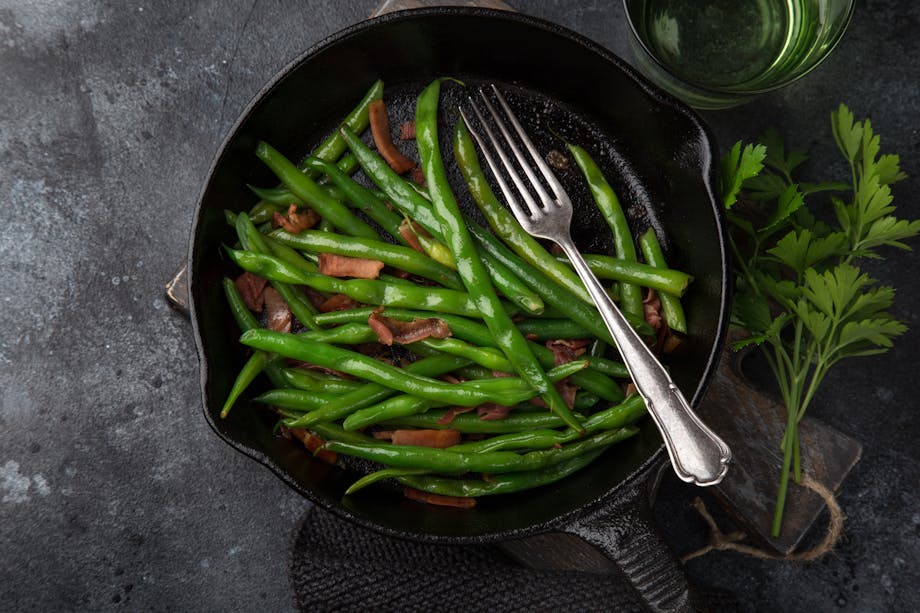 Green beans and bacon