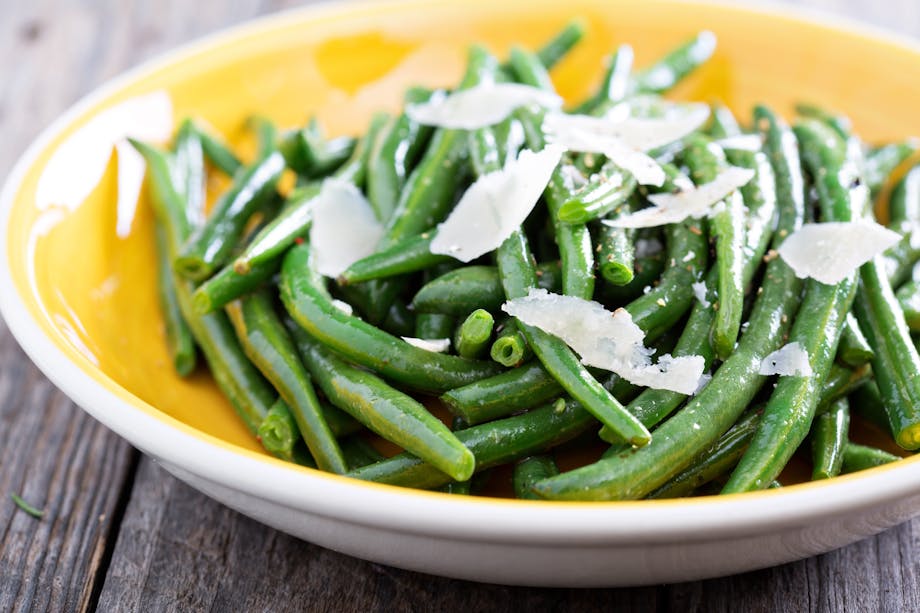 Green beans with Parmesan cheese