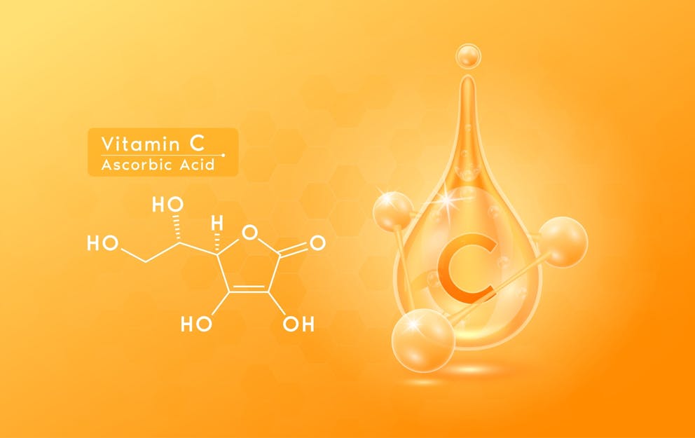 Vitamin C molecular structure