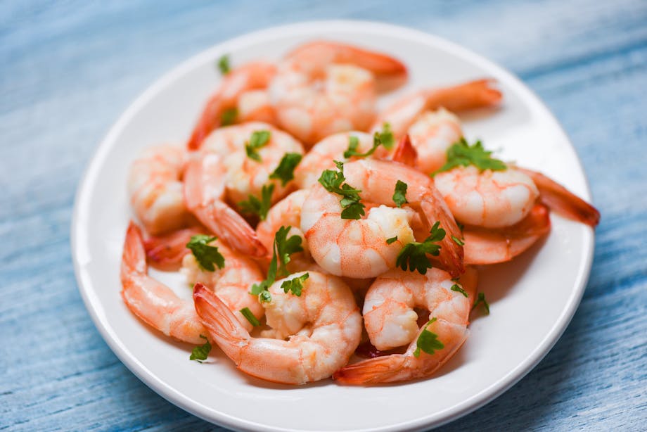 Cooked shrimp