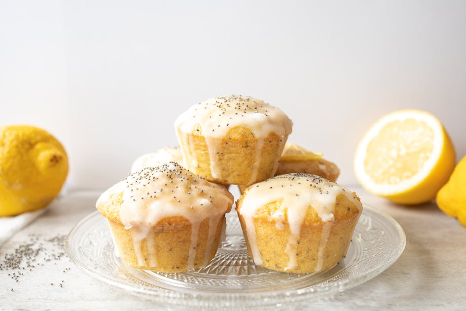 Lemon poppy seed muffins