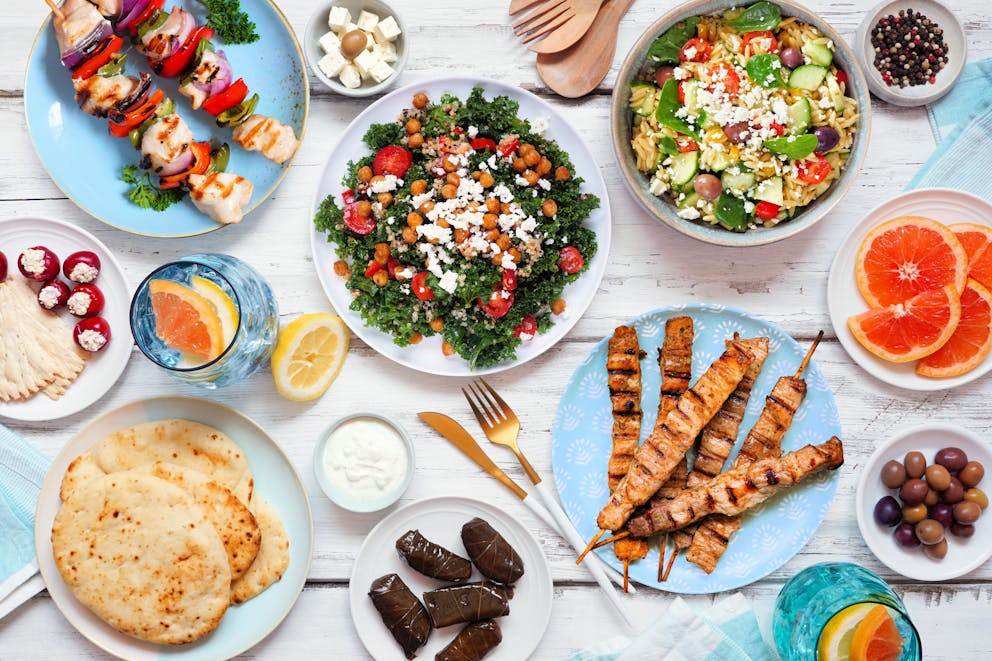 Green Mediterranean-approved foods