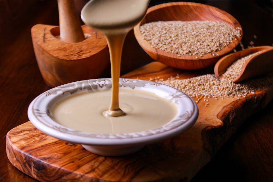 Tahini in bowl