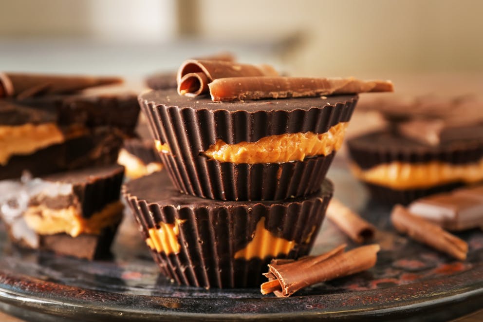 Homemade peanut butter cups