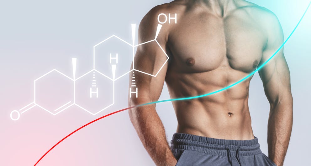 Testosterone illustration