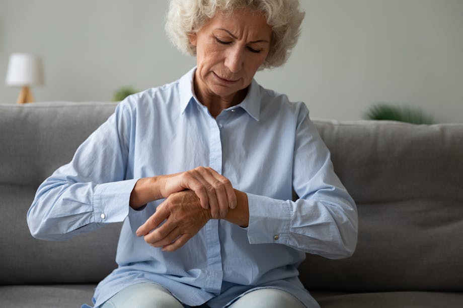 Woman with wrist pain