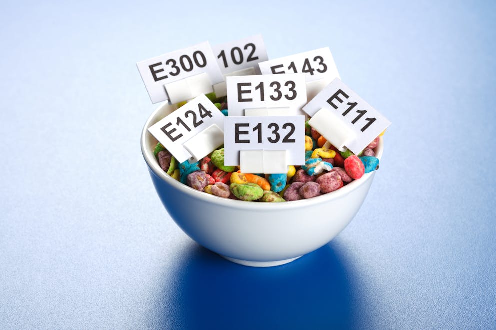 Cereal with chemical tags