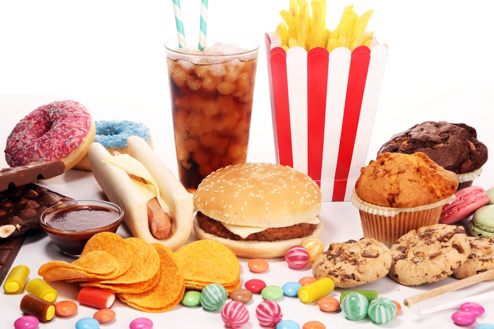 Unhealthy processed foods