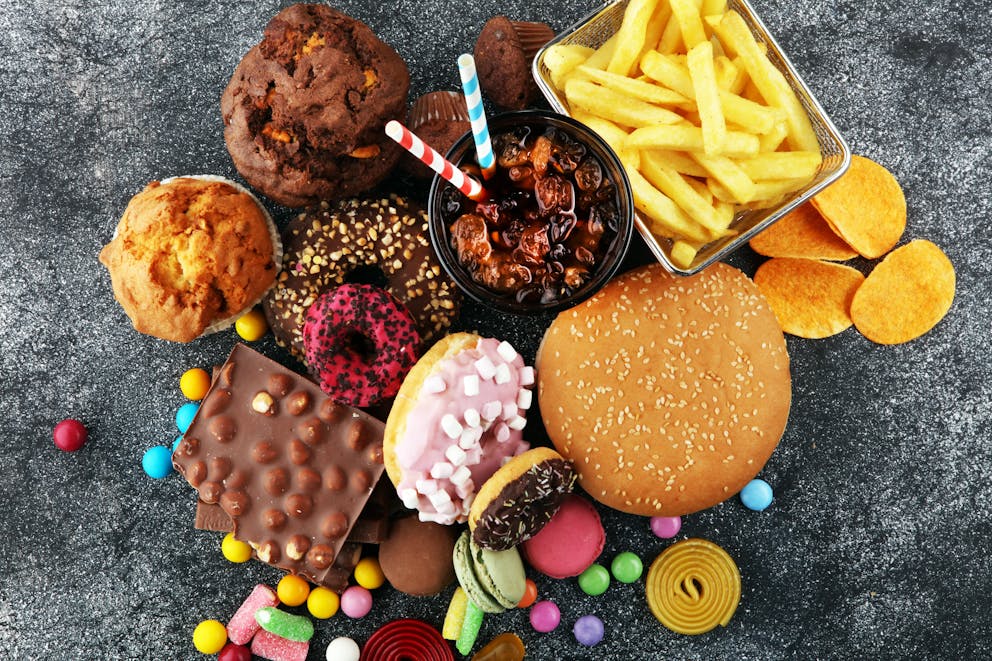 unhealthy processed foods