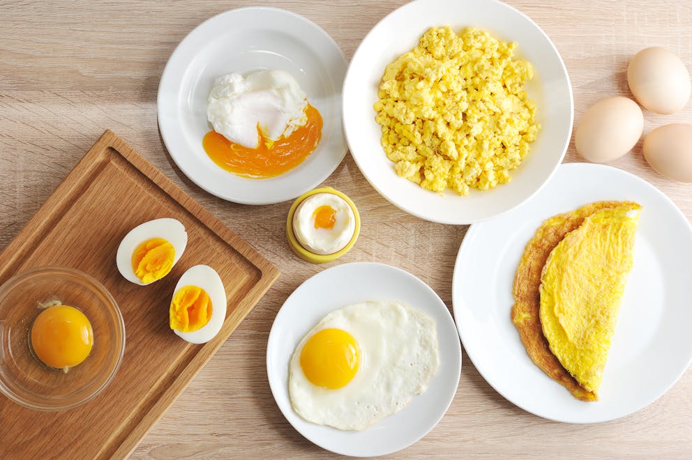 Various ways of cooking eggs