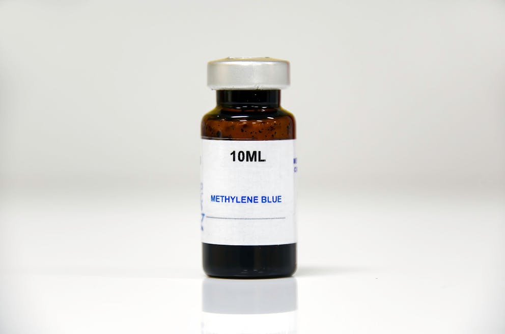 Vial of methylene blue