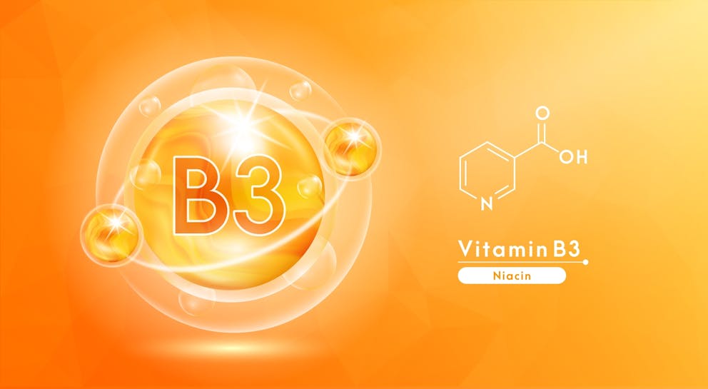 Vitamin B3 illustration
