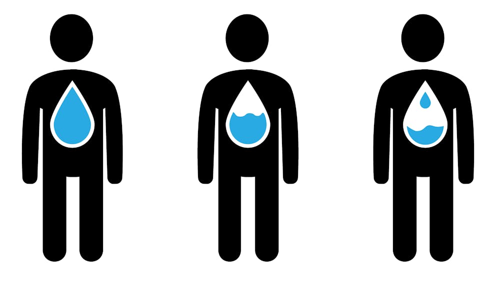 Dehydration illustration