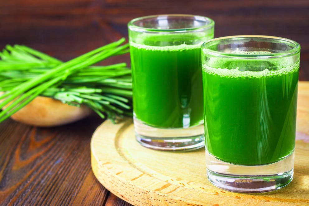 Wheatgrass shots