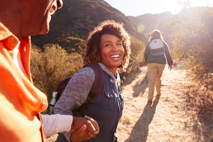 healthy and happy people