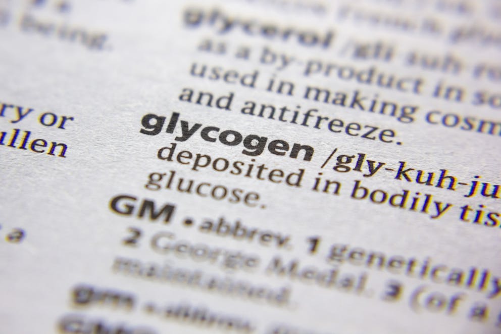 Word glycogen in a dictionary