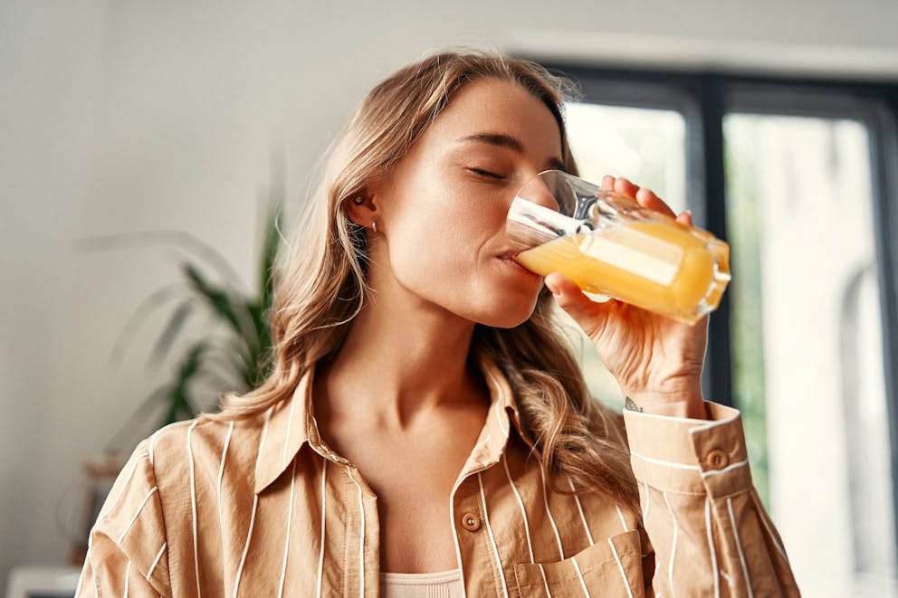 Woman drinking