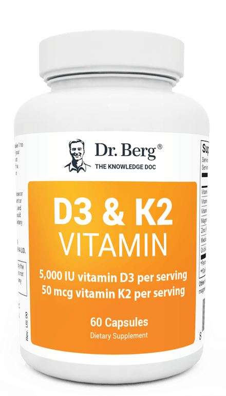 D3 And K2 Vitamin 5000 Iu 60 Capsules Dr Berg
