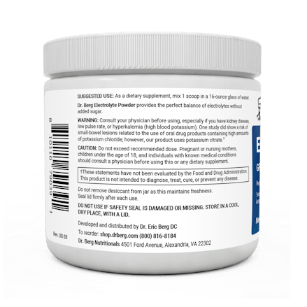 Electrolyte Powder - Grape | Dr. Berg