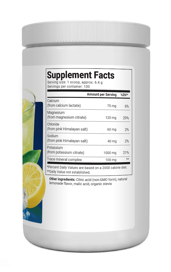 Electrolyte Powder Lemonade 90 servings Dr. Berg