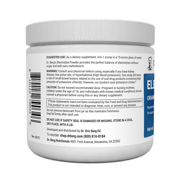 Electrolyte Powder - Refreshing Orange Flavor | Dr. Berg