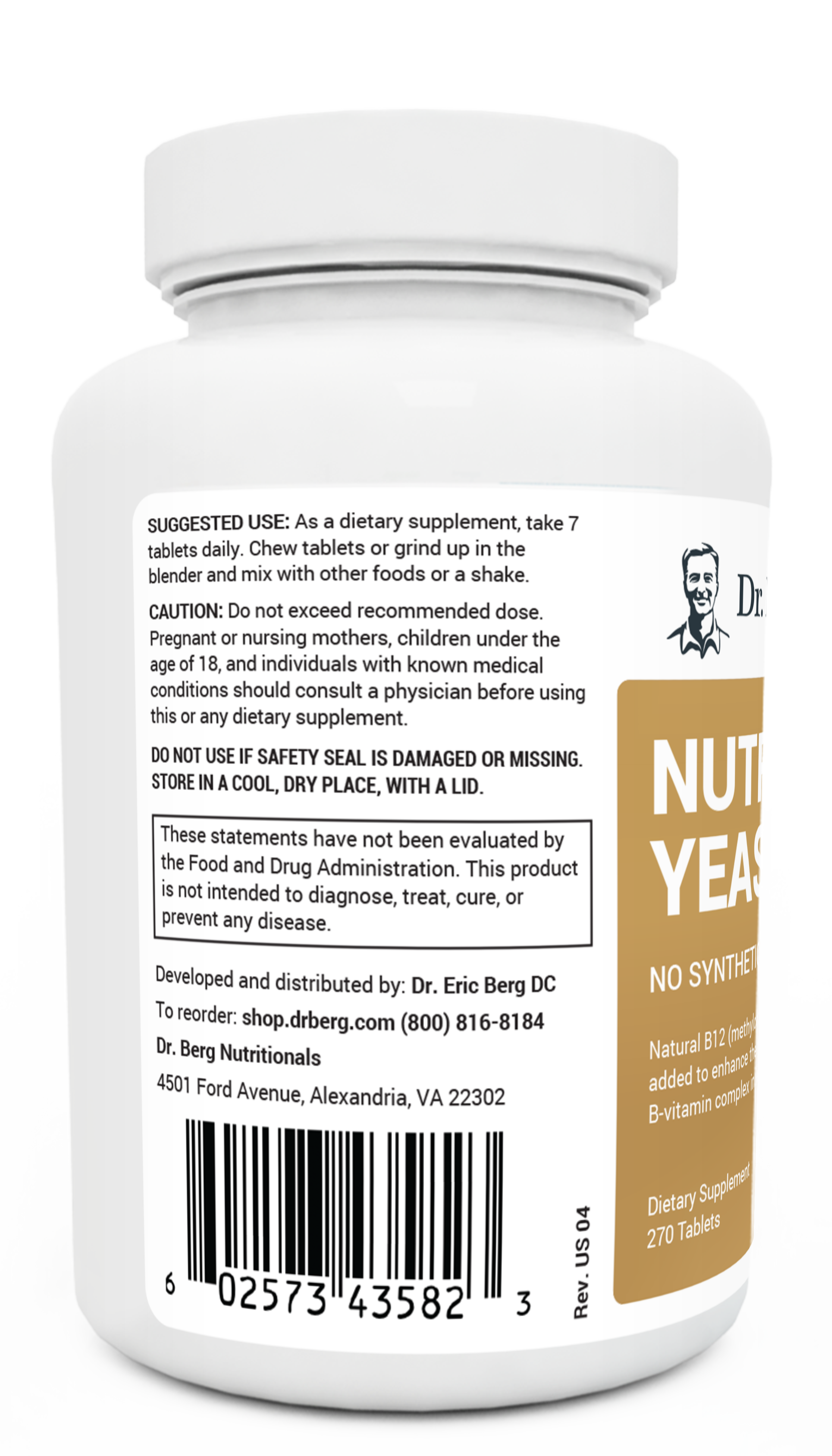 Nutritional Yeast Tablets - Replenish B Vitamins | Dr. Berg