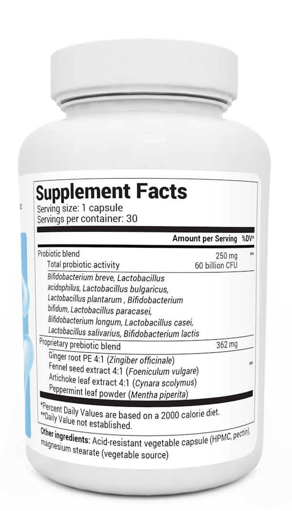 60 Billion Probiotic with Prebiotic Blend 60 billion CFU Dr. Berg