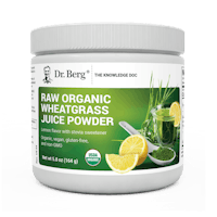 Raw Organic Wheatgrass Juice Powder Lemon Flavor