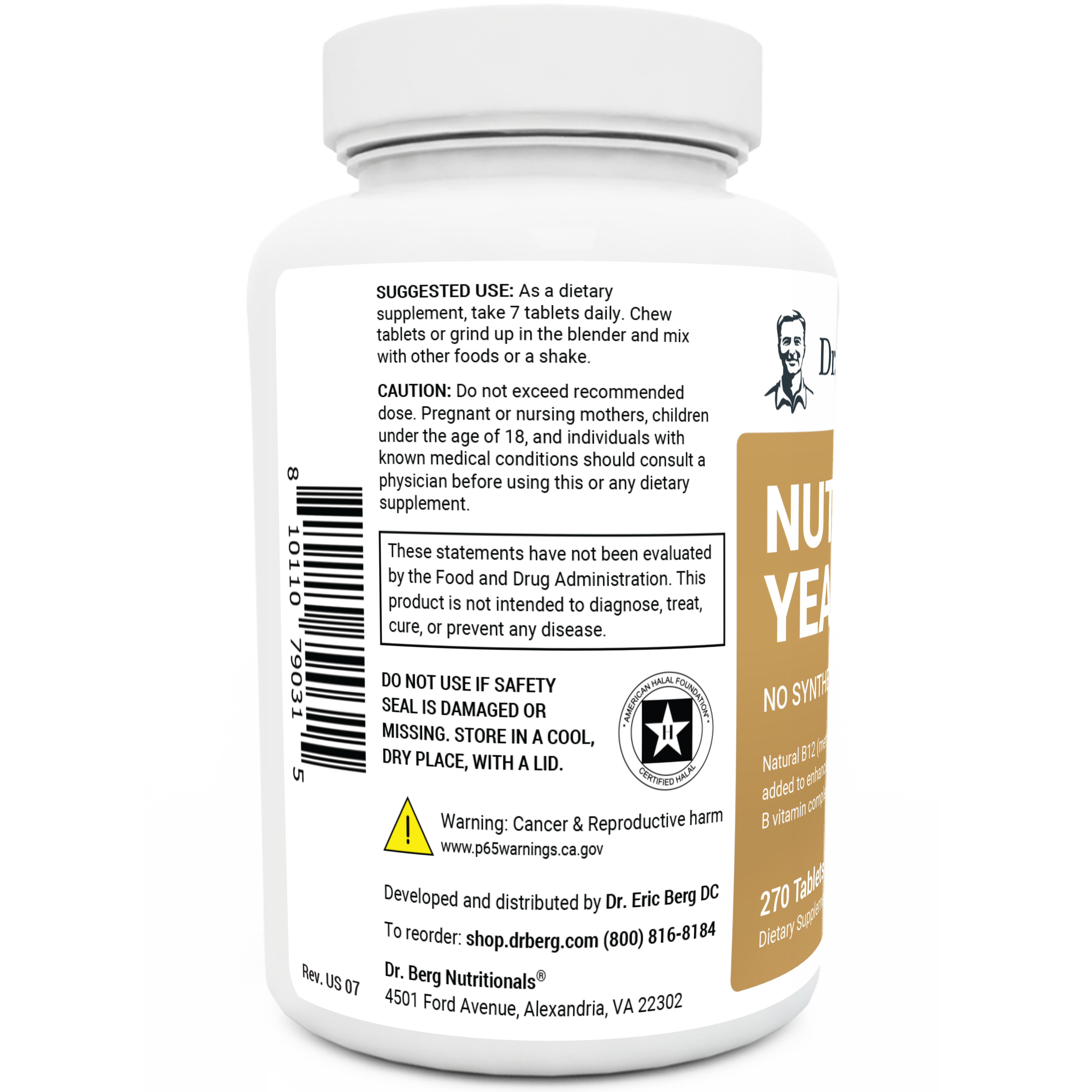 Nutritional Yeast Tablets - Replenish B Vitamins | Dr. Berg