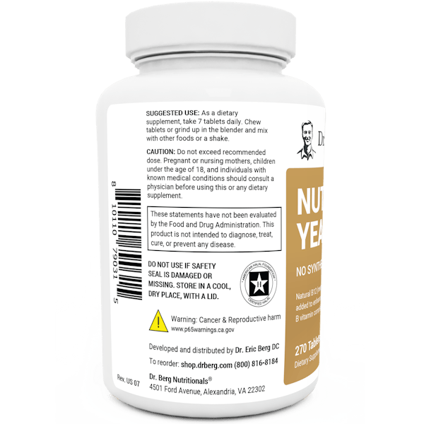 Nutritional Yeast Tablets Replenish B Vitamins Dr. Berg